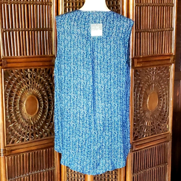EDDIE BAUER Sunrise Sleeveless Popover Batik Blouse NWT - Picture 5 of 15